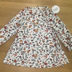 Tullabee safe and multicolored floral dress. Like pajama material 12-18m NWT